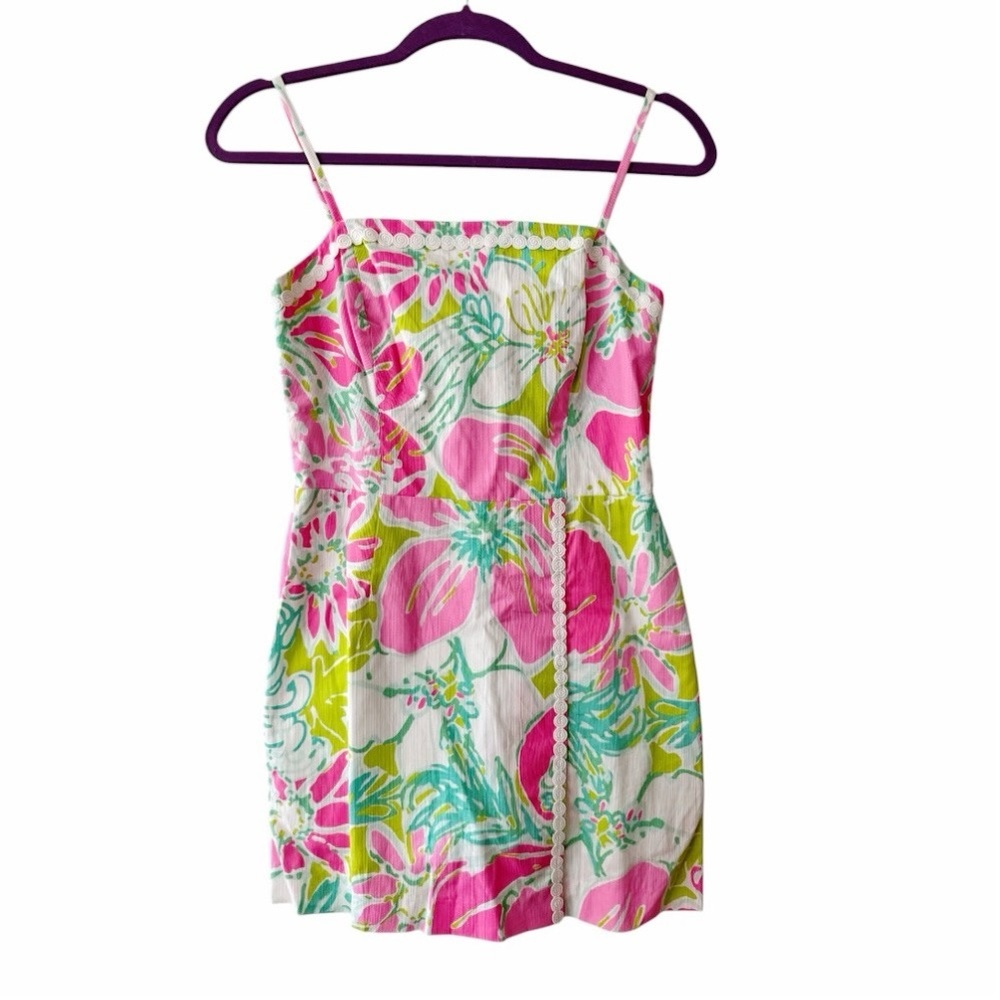 Lilly Pulitzer Tropical Floral Jesse Romper Size 0